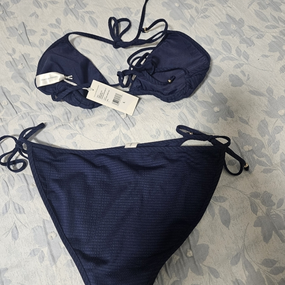 Vineyard Vines Dark Blue Bikini Set - Picture 4 of 5